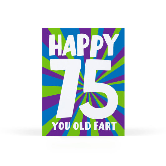 Happy 75 Birthday Card