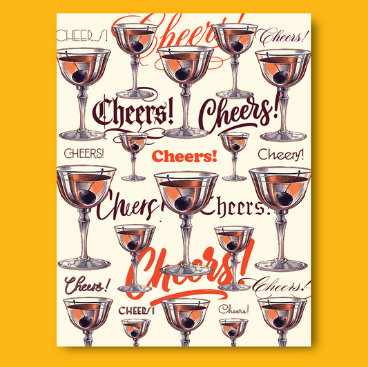 CHEERS MANY DRINKS! congrats