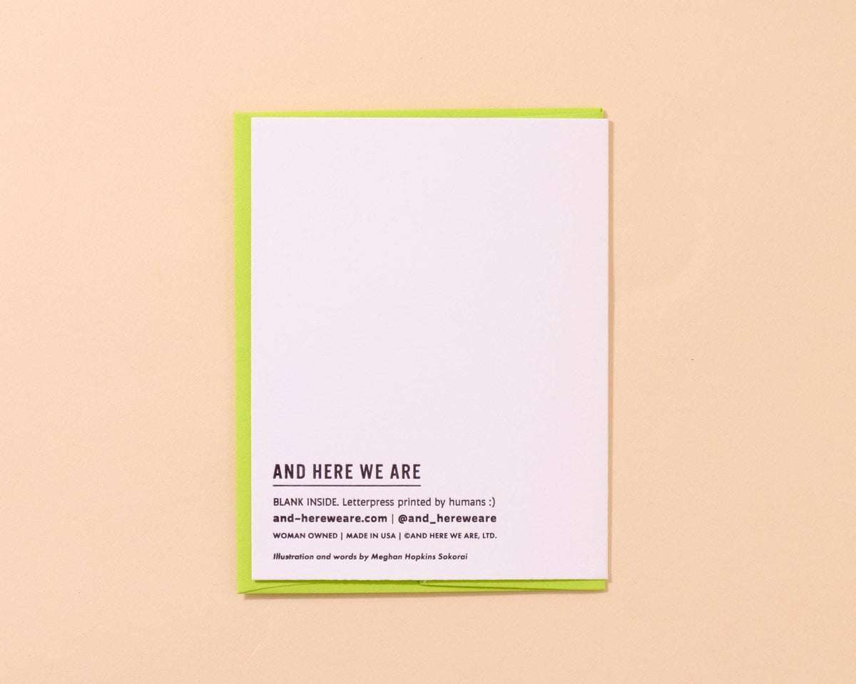 Letterpress Wedding Card - Appley Ever After (Apple, Punny)
