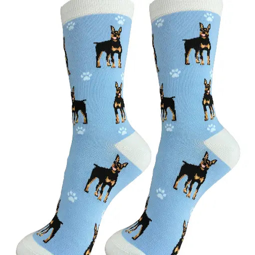 Doberman Dog Full Body Socks