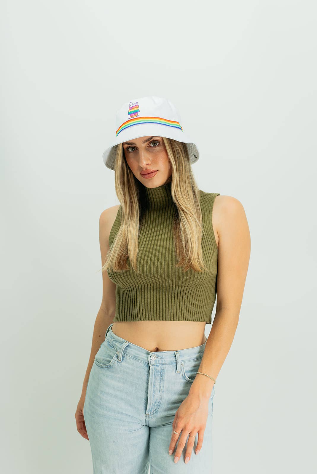 Rainbow House Cotton Bucket Hat