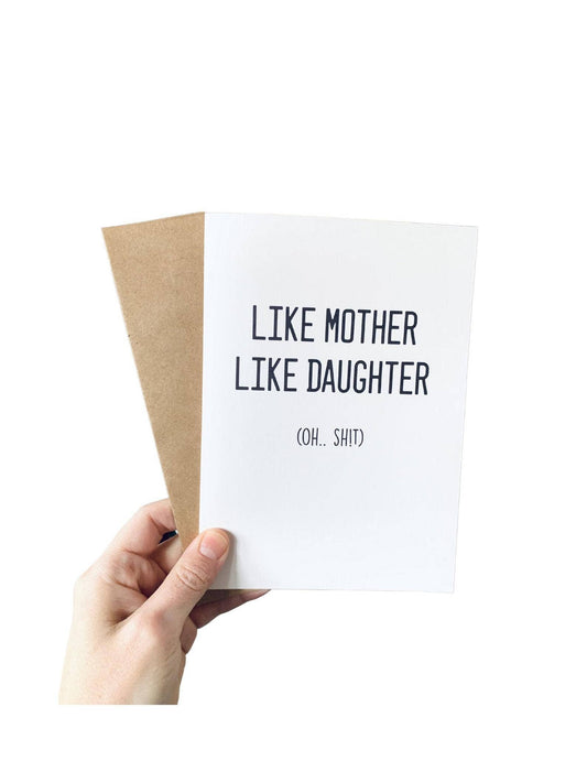 Like Mother Like Daughter Card | Mother's Day | Humor