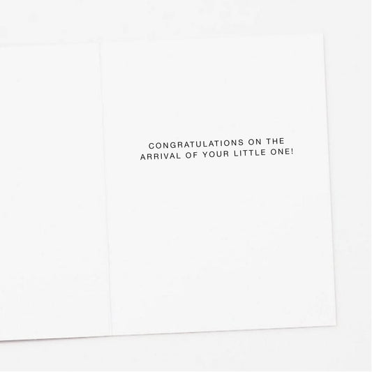 Stuffed Baby Animals New Baby Greeting Card