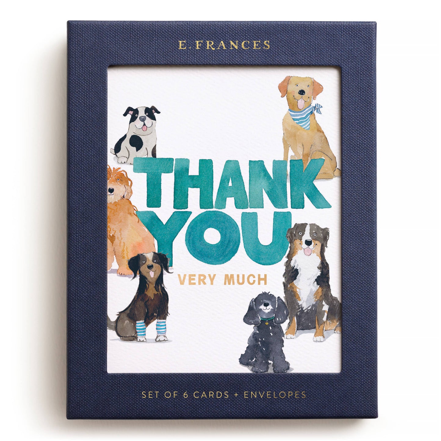 Doggy Thank You Boxed Card Set, Set of 6