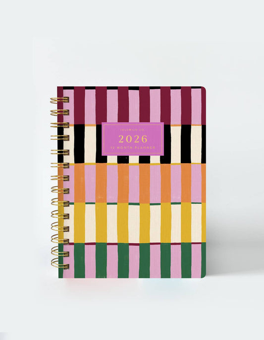 2026 Pocket Size Planner, Painted Stripes