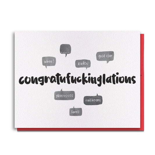 Greeting Card - Pen15 - Congratufuck