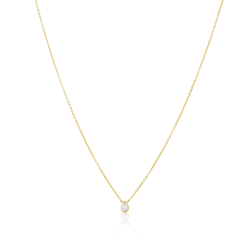 Ines Raindrop Necklace CZ - Front & Company: Gift Store