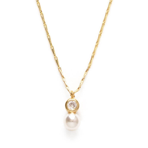 Pearl and Crystal Necklace - Front & Company: Gift Store