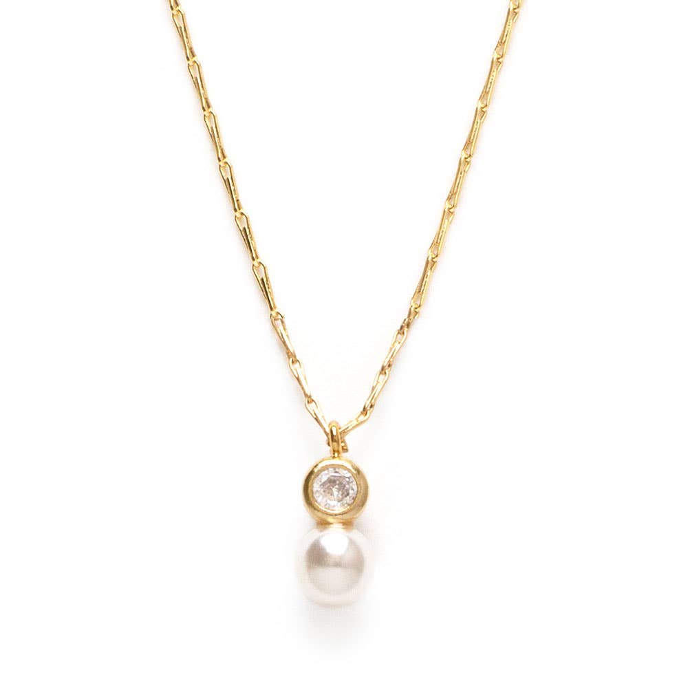 Pearl and Crystal Necklace