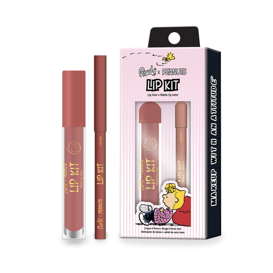 Peanuts Lip Kit - Lip Liner + Matte Lip Color | Nose Kiss