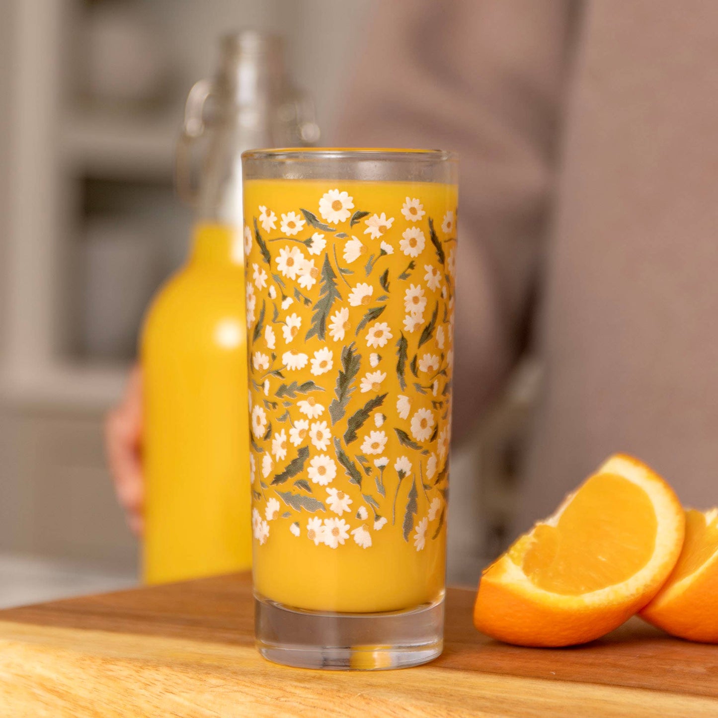Roadside Blooms Tall Juice Glass