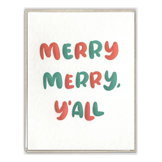 Merry Merry, Y'all - Winter Holidays card