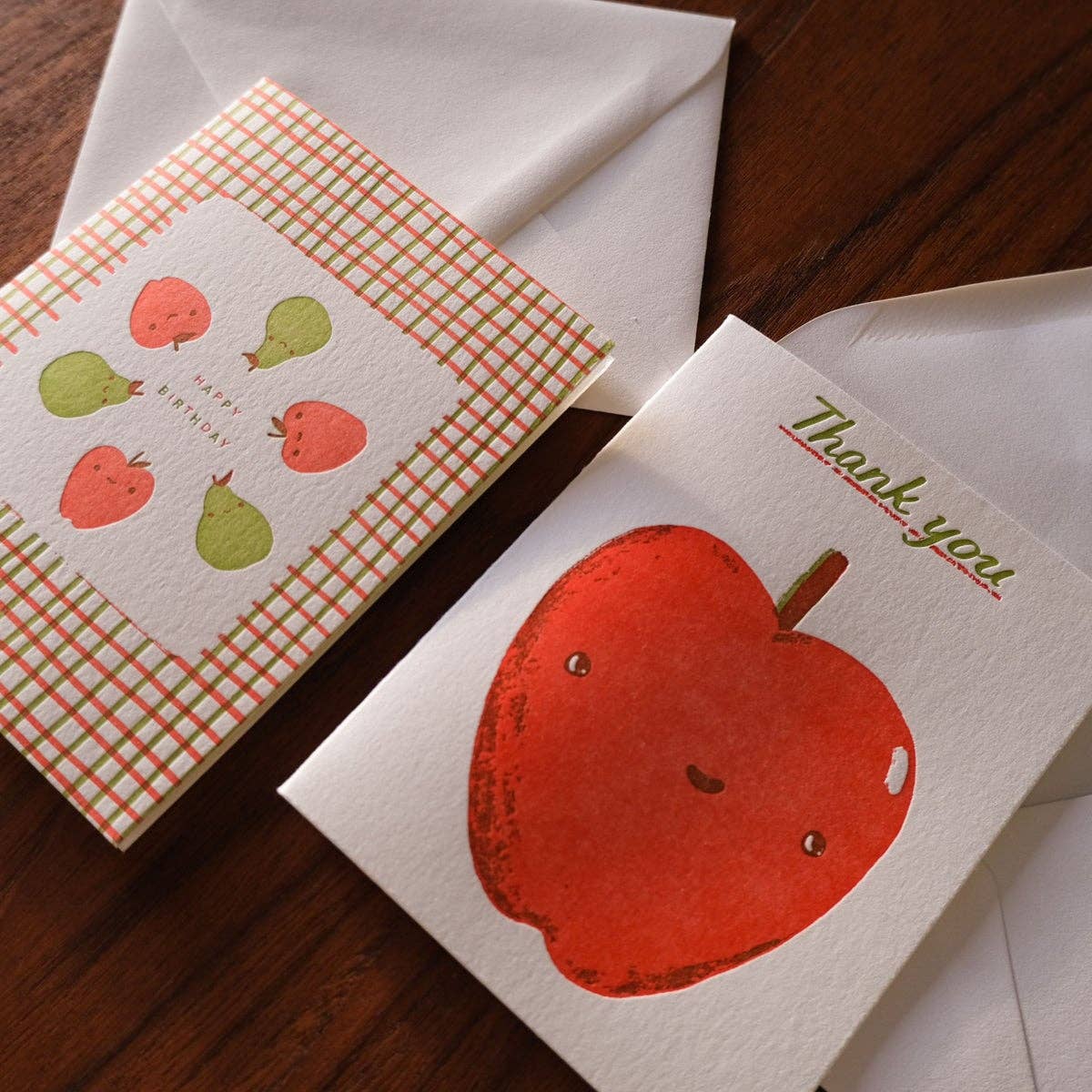 Birthday Picnic Fruits | Summer | Letterpress Card