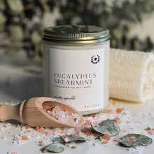 Load image into Gallery viewer, Eucalyptus + Spearmint : Jar Soy Candle
