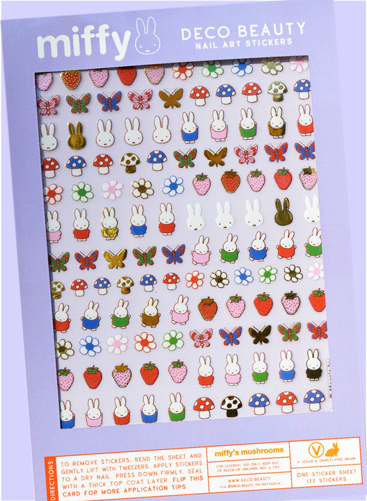 Nail Art Stickers - MIFFY'S MUSHROOMS