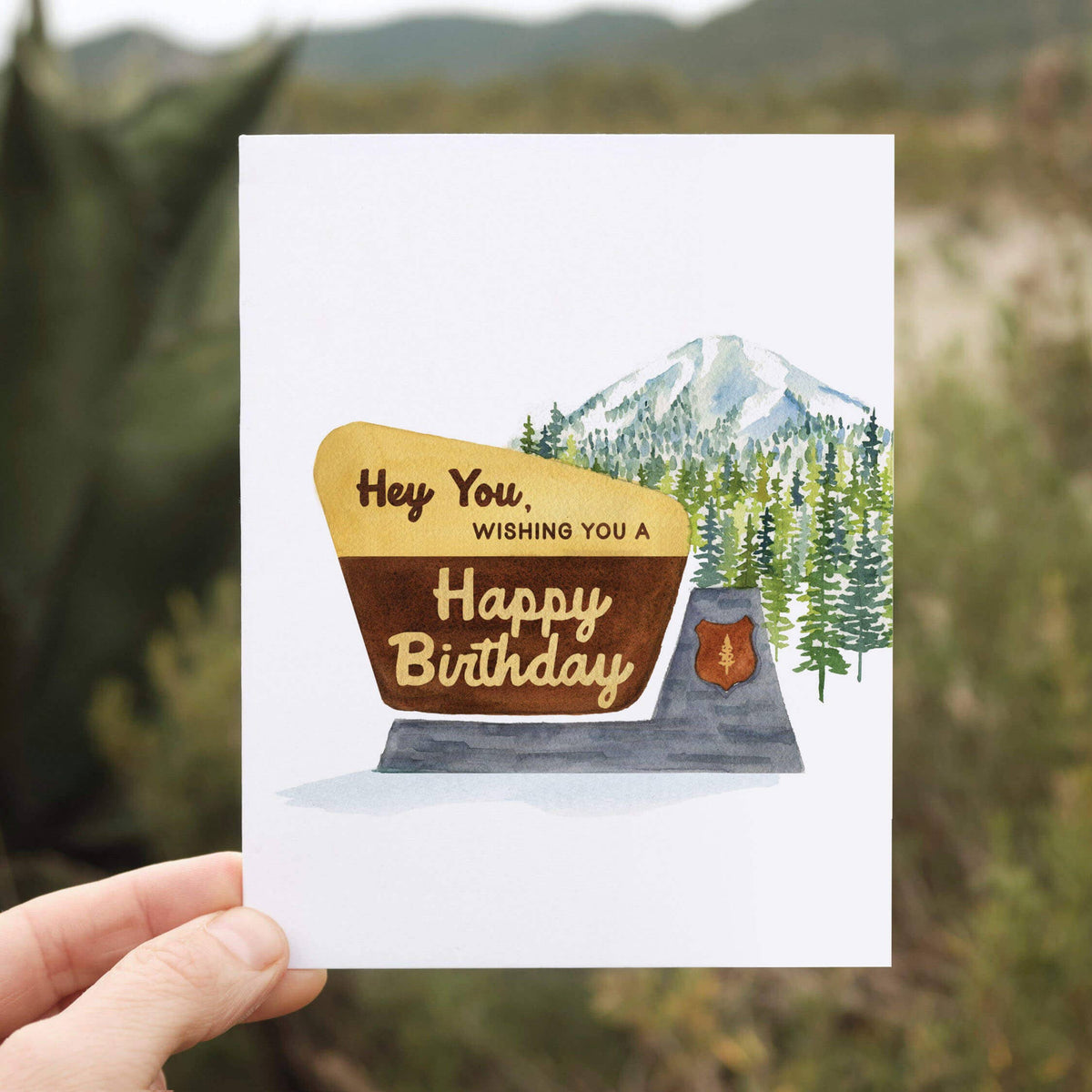 National Park Birthday Card | Hey You! Outdoorsy Design