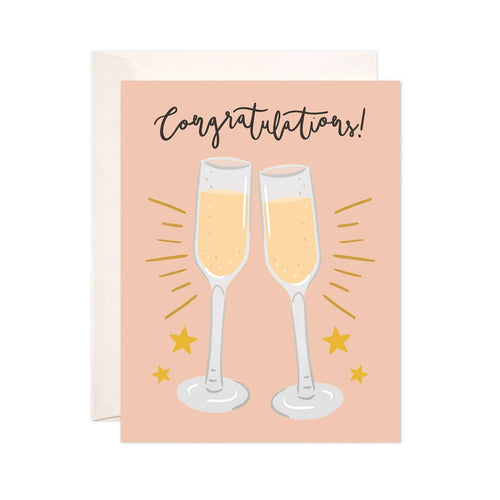 Cheers Congrats Greeting Card - Congratulations Card - Front & Company: Gift Store