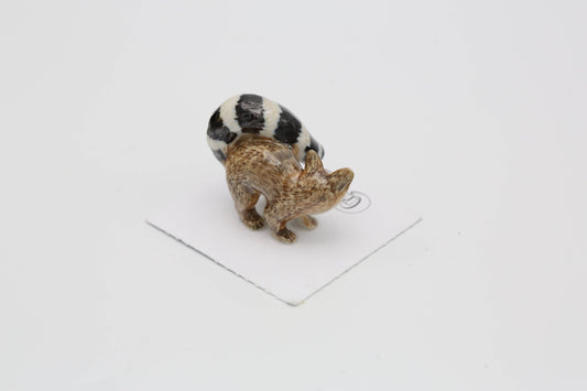 Miner Ringtail Cat Porcelain Miniature