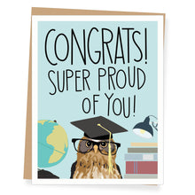 Load image into Gallery viewer, Super Proud Owl Graduation Card
