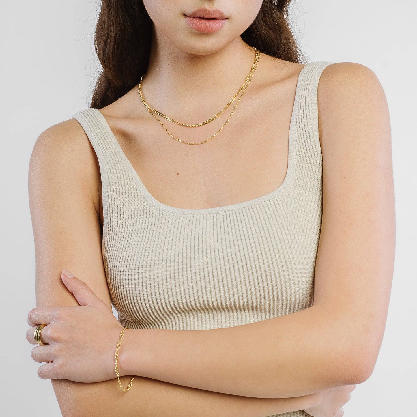 Thin Singapore Bracelet