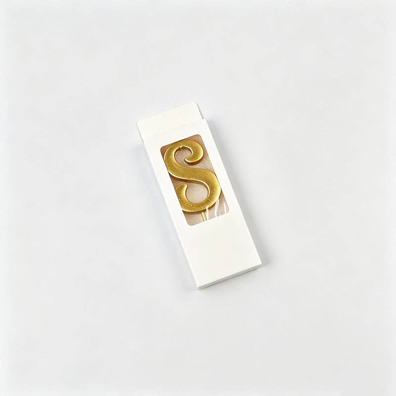 Gold Plated Number Birthday Candles