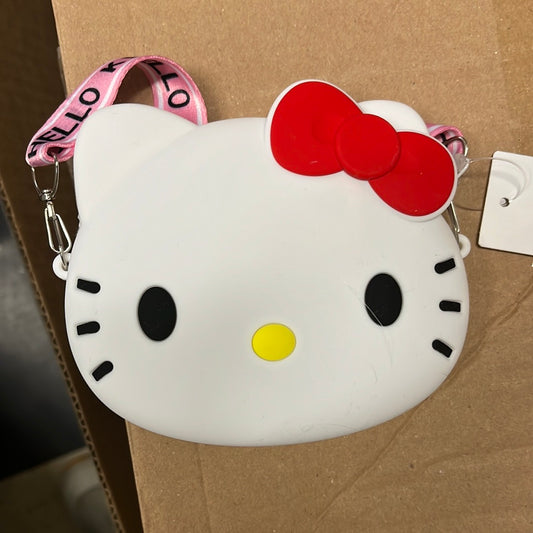 Hello Kitty Coin Purse Bag Silicone with Pink Strap