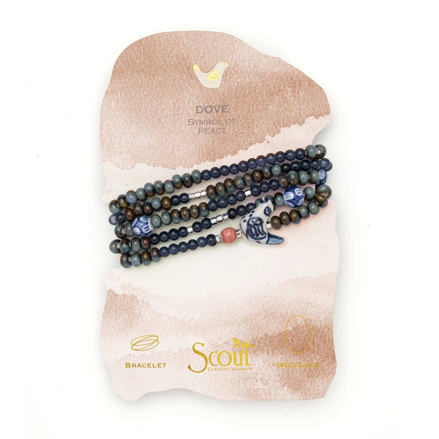 Ceramic Bead Wrap Abundance/Sun/Gold