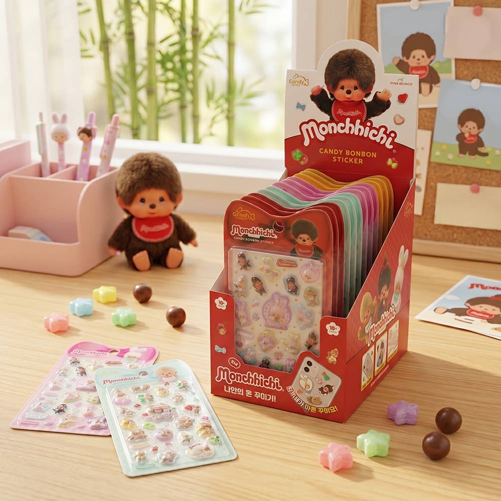 Limited Edition Monchhichi Candy Sticker Collection