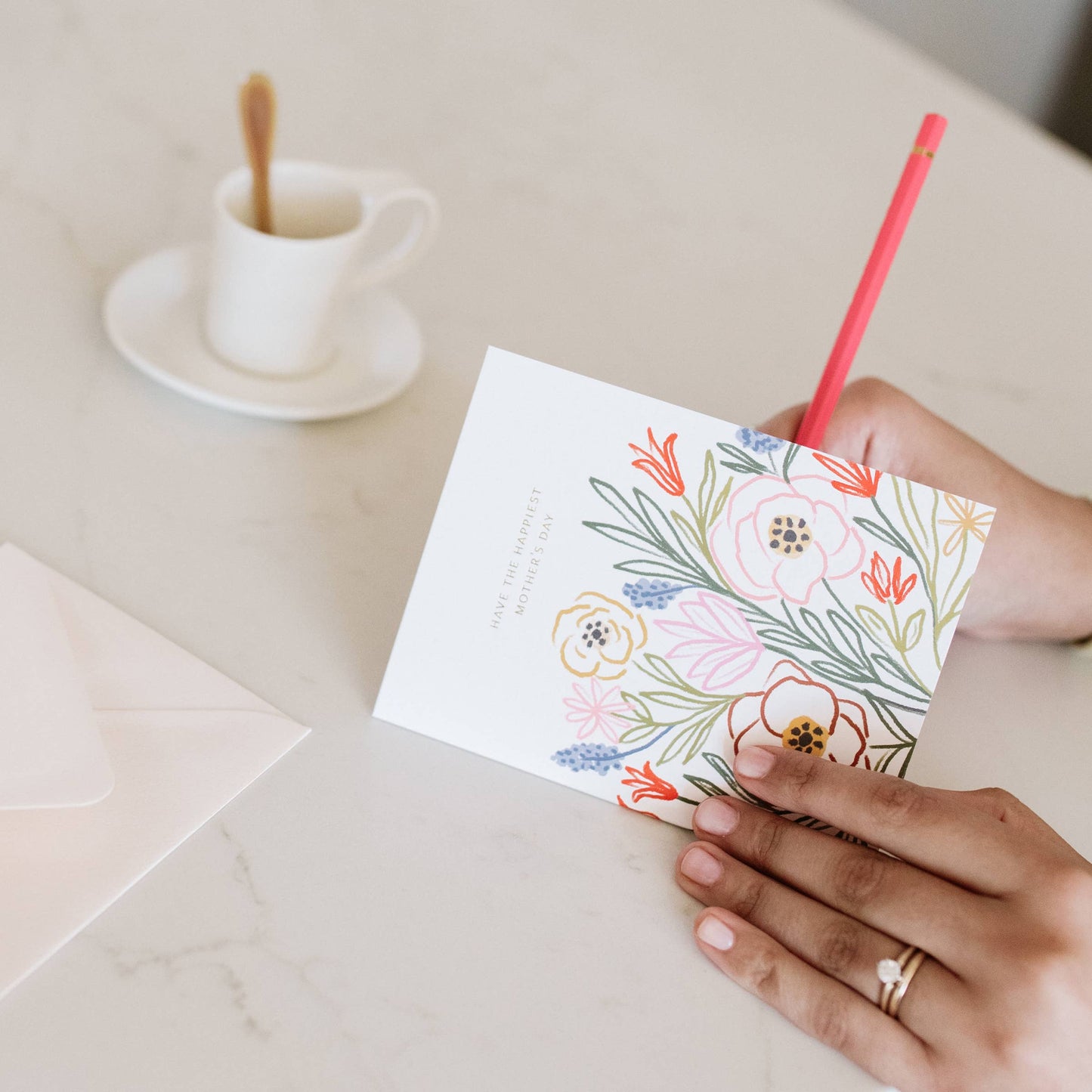 Mom Happy Garden Card
