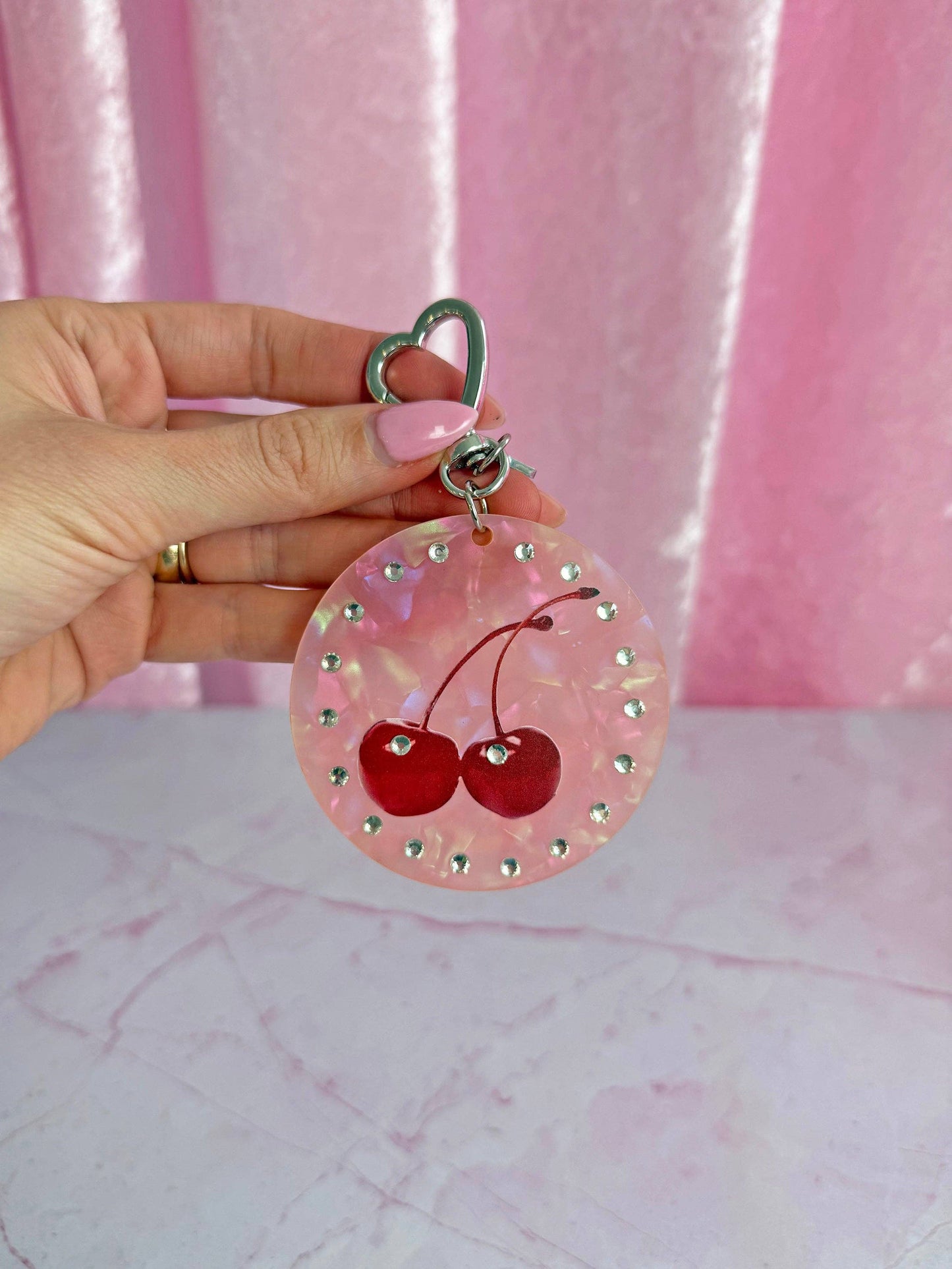 Maraschino Cherry Keychain