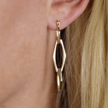 Load image into Gallery viewer, 18k Gold Filled Geometric Dangle Earrings
