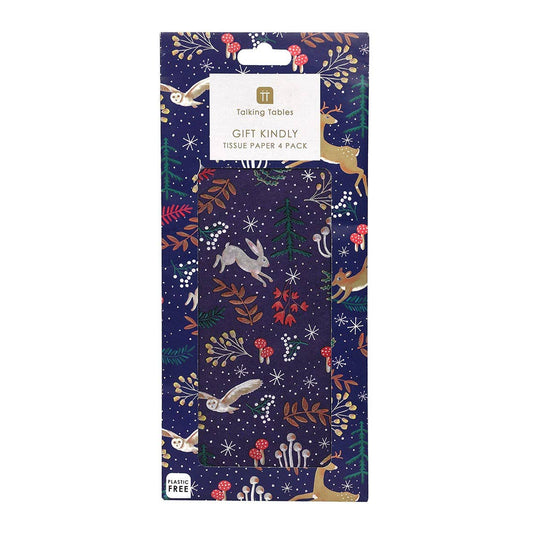 Twilight Blue Tissue Paper | 4 Sheets | Christmas 2024 |