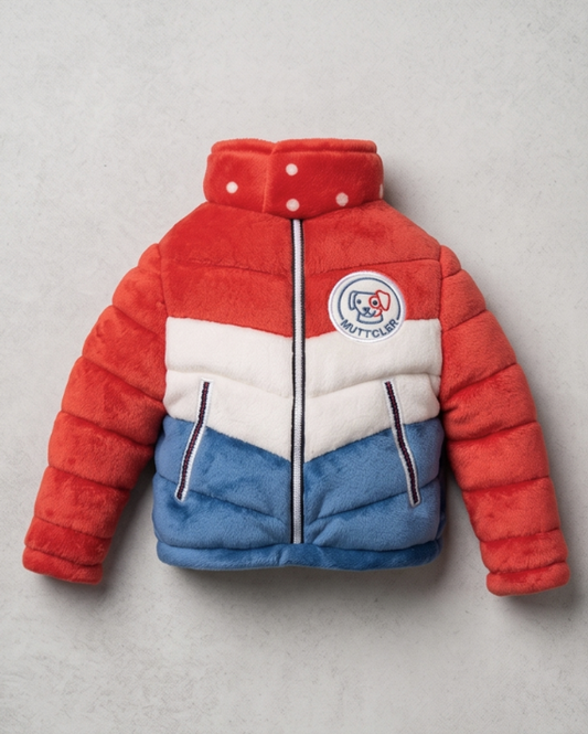 Muttcler Puffer Jacket  | Squeaker Dog Toy
