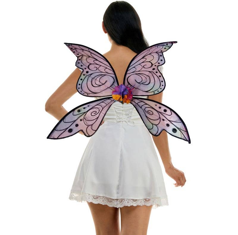 Iridescent Floral Fairy Wings