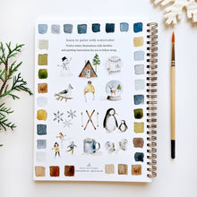 Load image into Gallery viewer, Winter watercolor workbook
