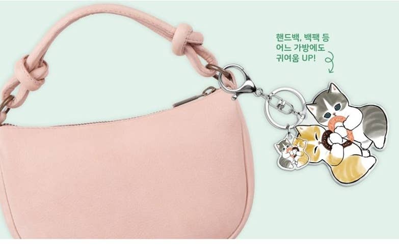 Mofusand Cute Acrylic Charm Keyring