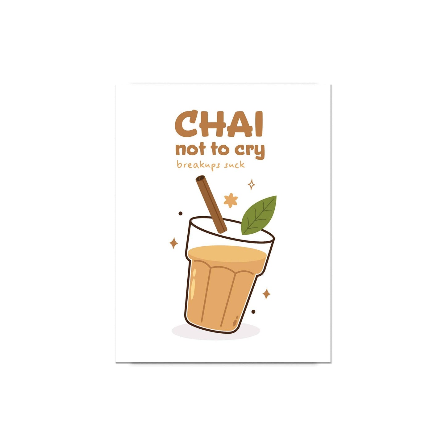 Chai Funny Divorce Cards | Indian Tea Cry Break Up Friends Greetings