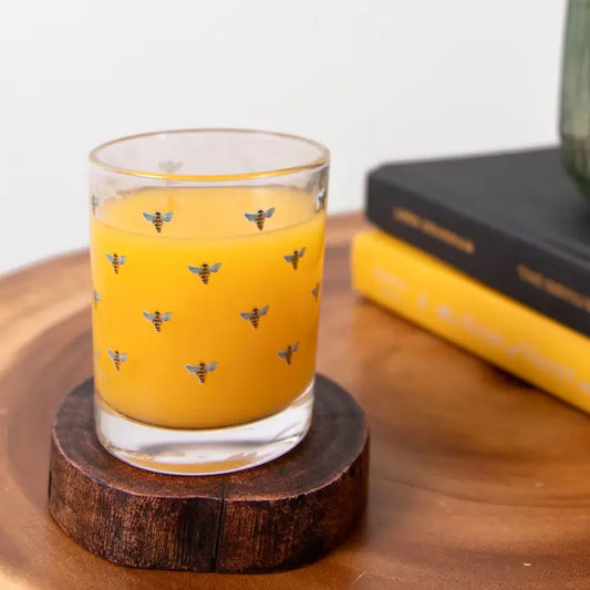 Honey Bee Short Juice Glass