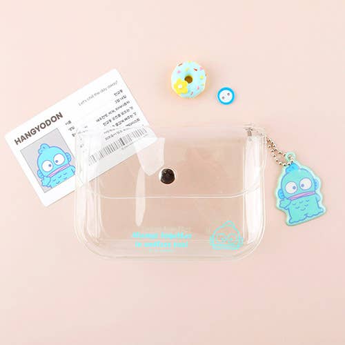 Sanrio Clear Card Holder with Keychain - Collectible Case