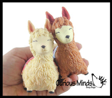 Load image into Gallery viewer, Sand Alpaca Llama - Sand Filled Squishy
