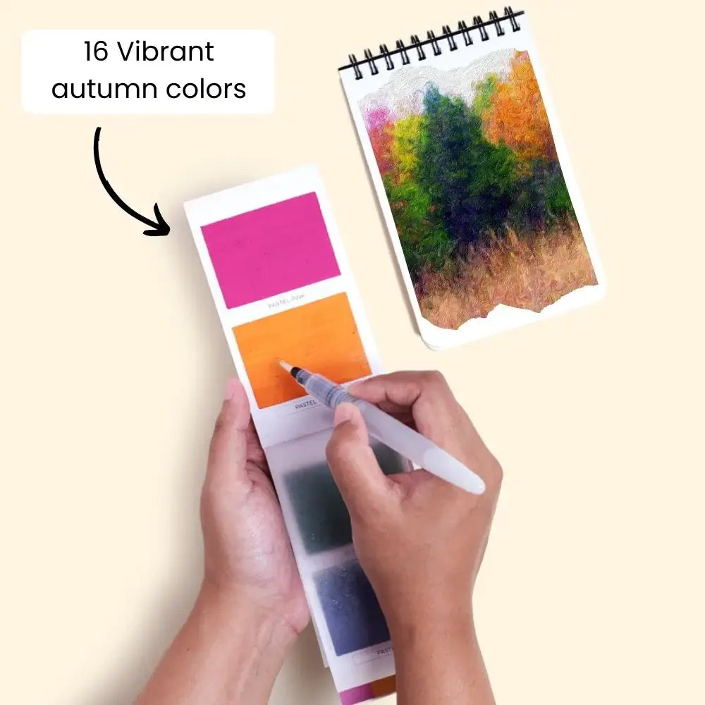 Autumn/Fall Colorsheets | Watercolor Set | Travel Paint