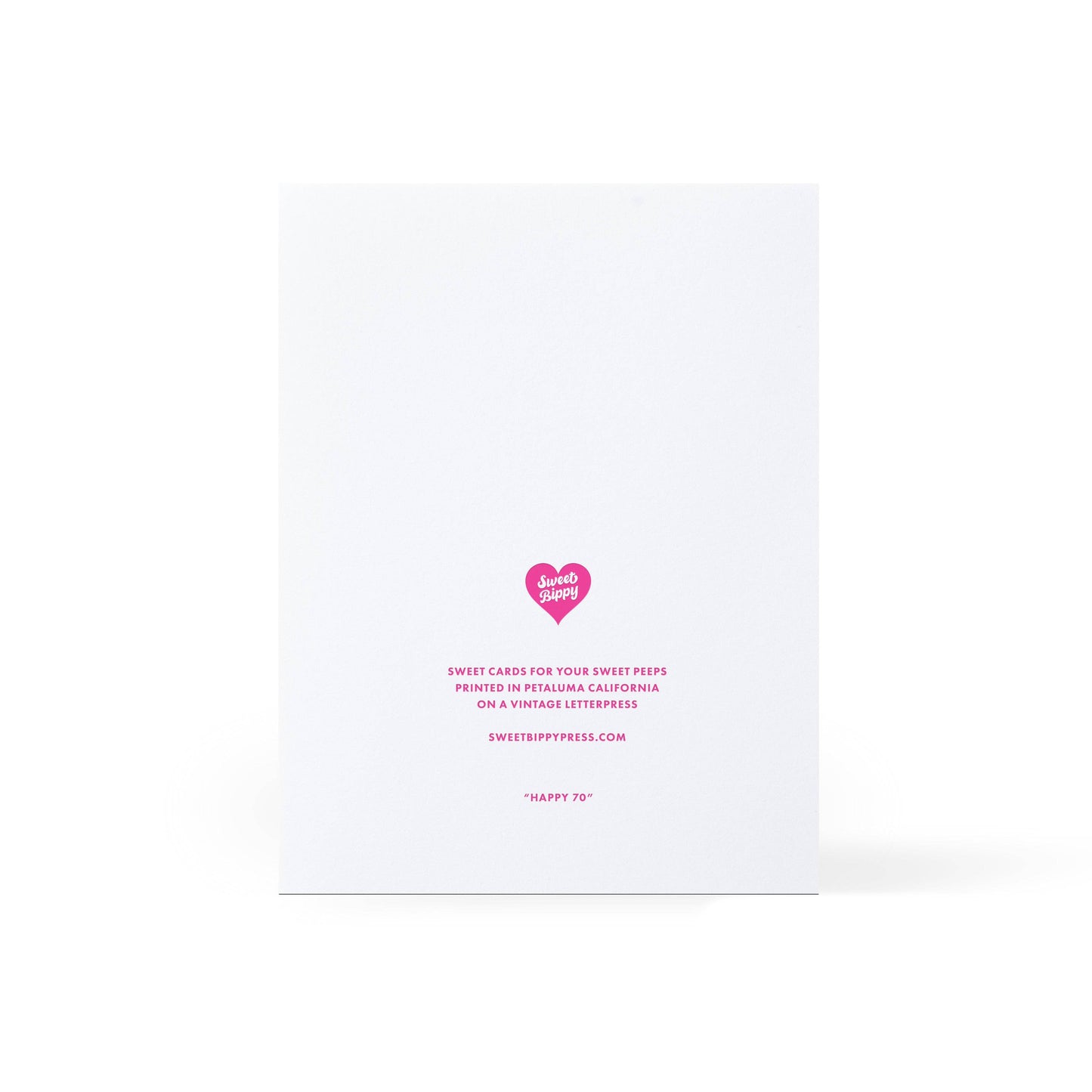 Happy 70 Cake Birthday Card