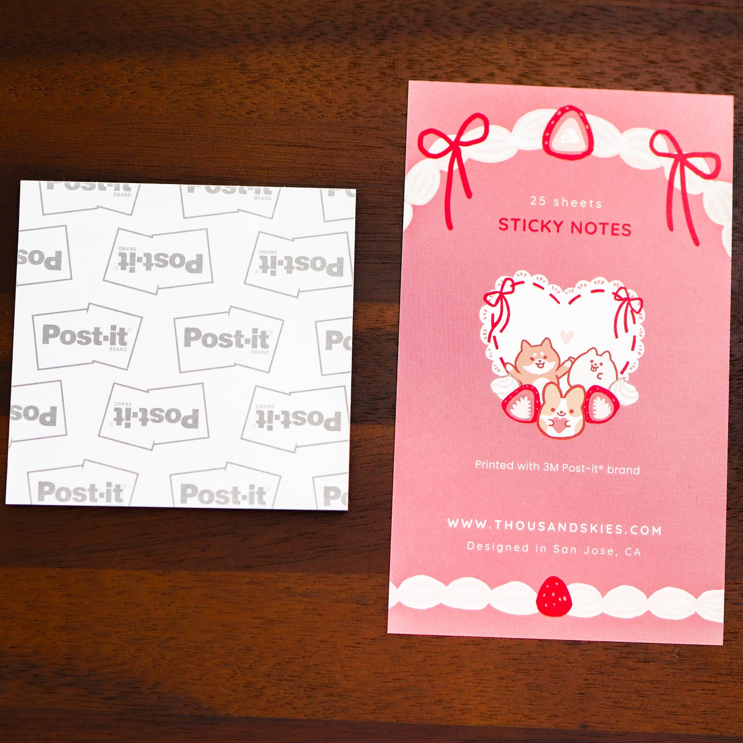 Sticky Notes - Strawberry Cream