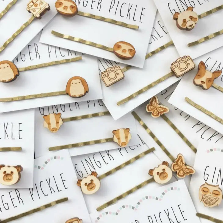 Wooden Cat Hair Slides
