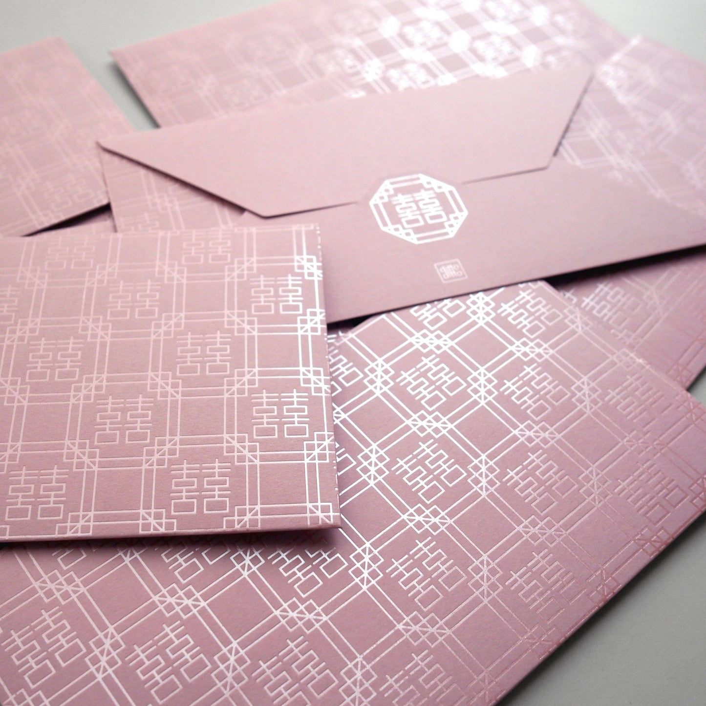 Double happinese envelope pink