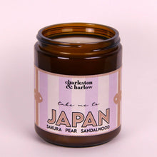 Load image into Gallery viewer, JAPAN: Sakura, Pear + Sandalwood 8oz Soy Candle FERNWEH
