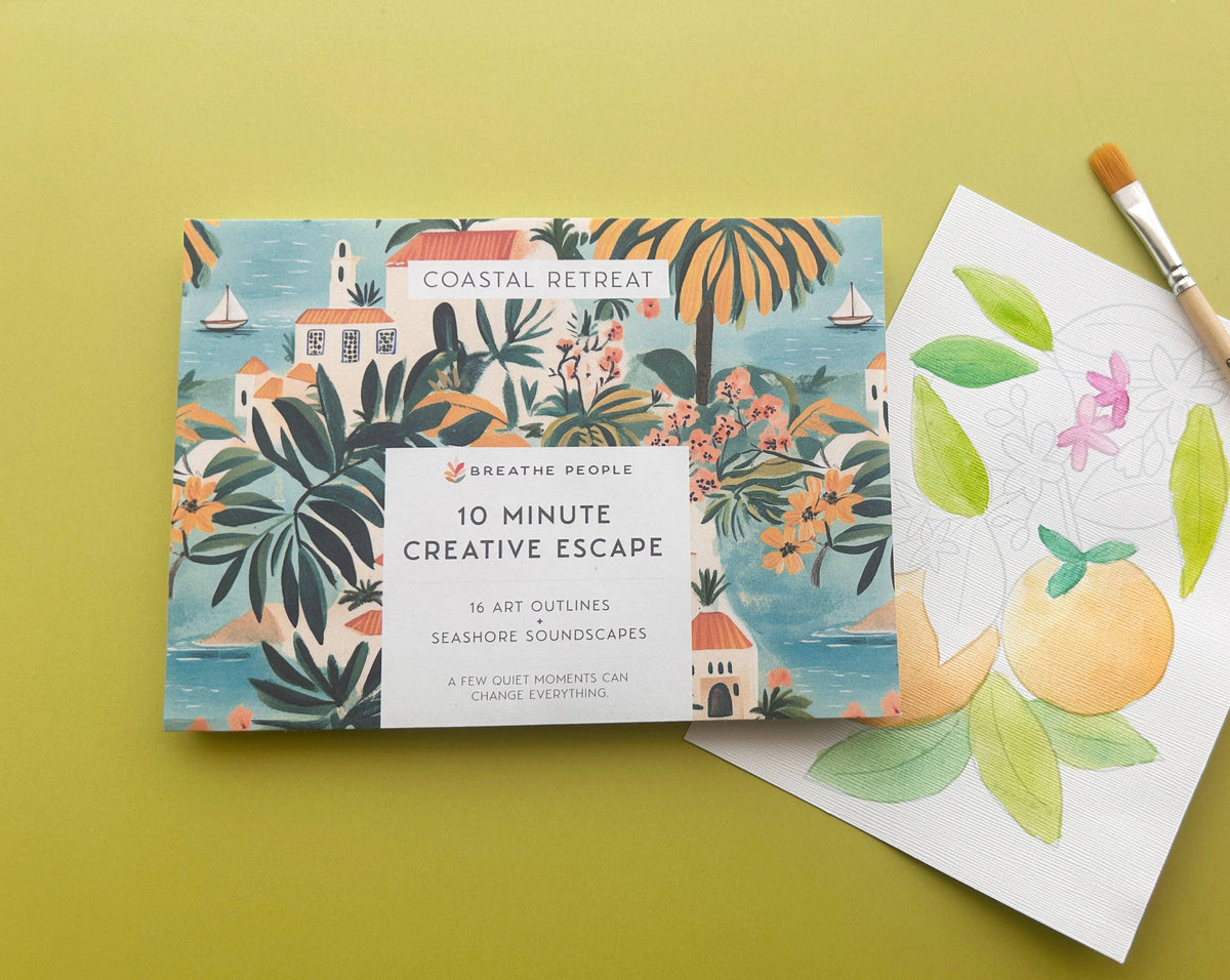 10 Minute Creative Escape Art Book - Forest Floor