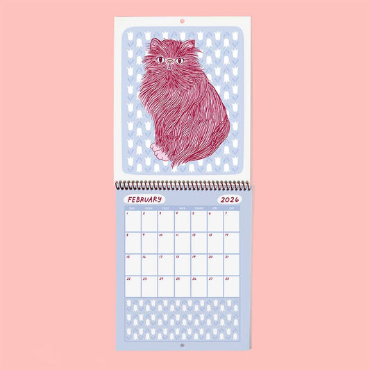 Meow Monthly 2026 Calendar