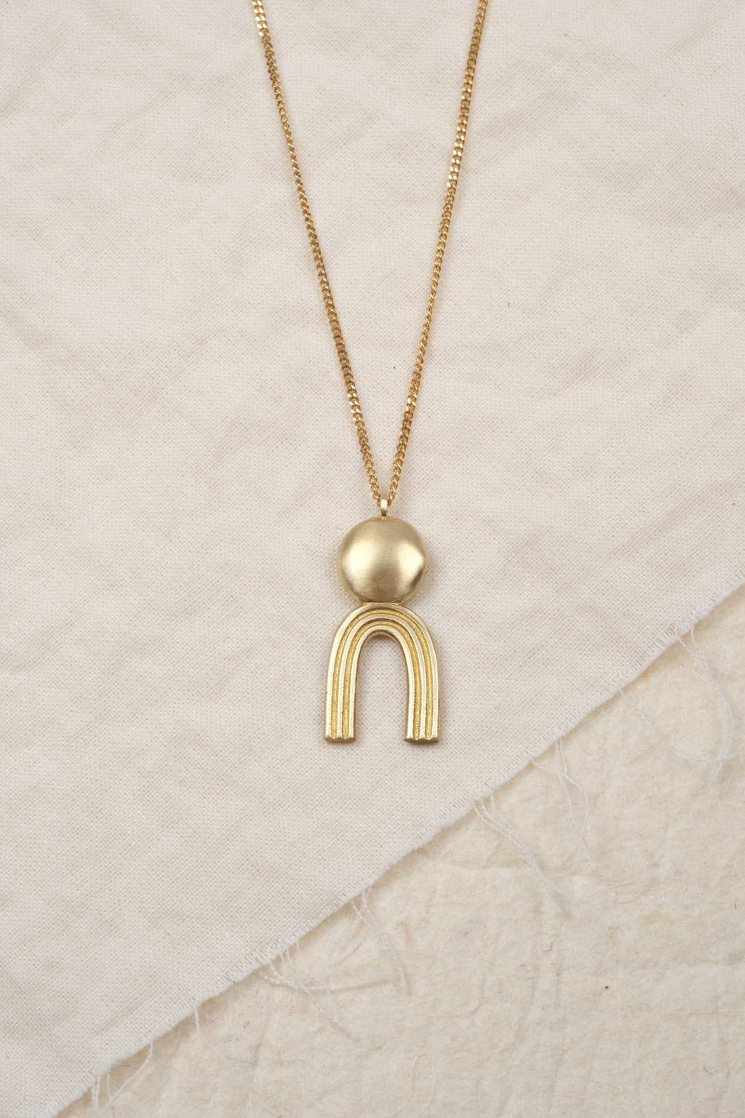 SOMA NECKLACE//Jewelry, Sustainable, Gold, Brass