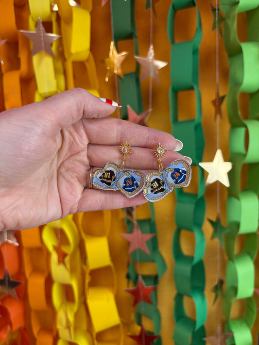 Heated Rivalry Jersey Earrings